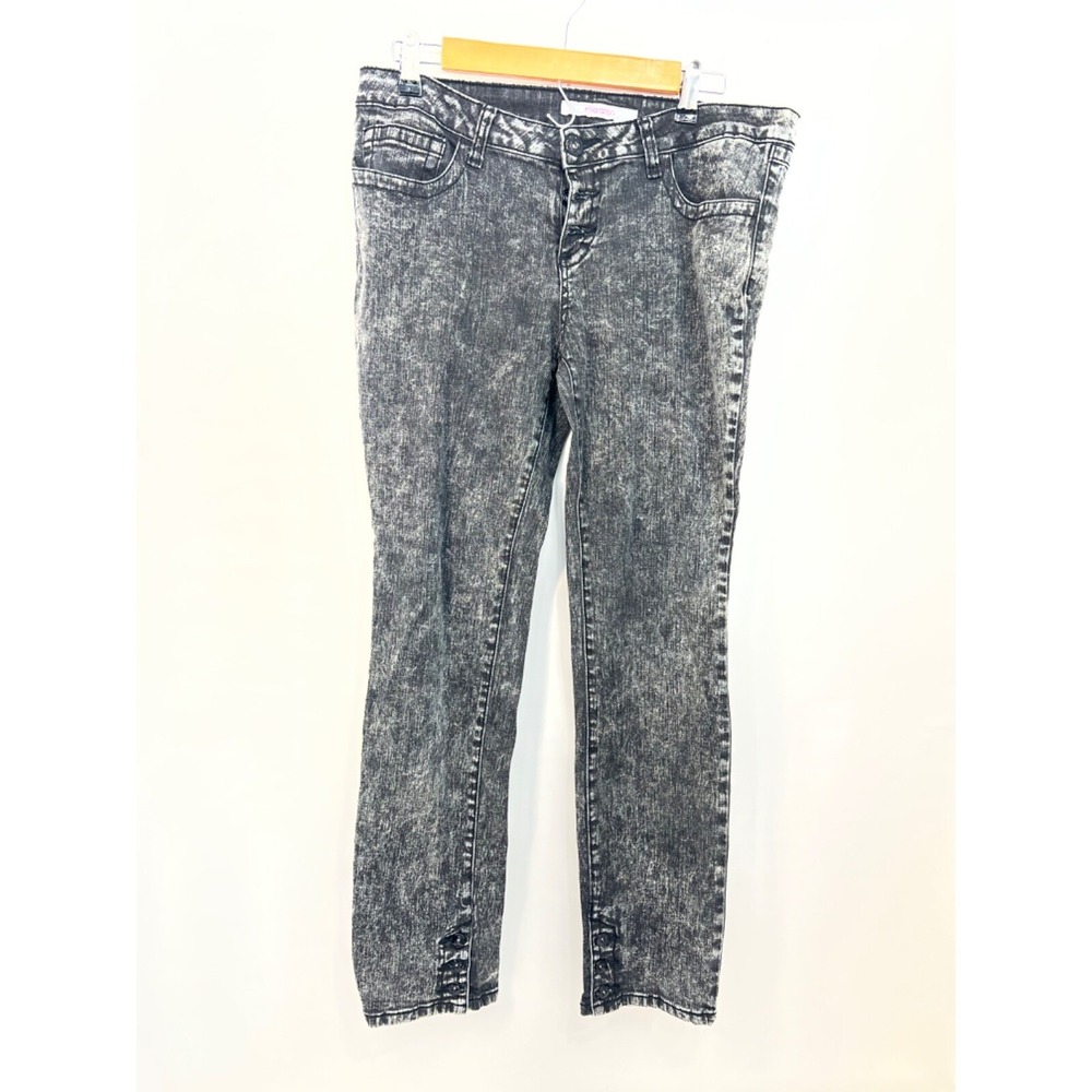 Teen Girls Black Faded Xhilaration Straight Jeans Size 13